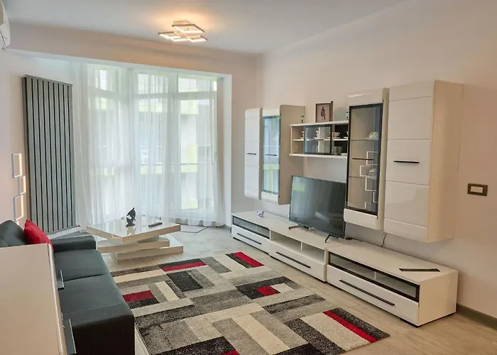 Crazy Sea View 1br Pools Mamaia